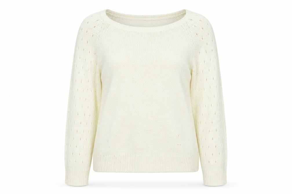 Tango Womens Ivory  Knit Pullover Jumper Size M