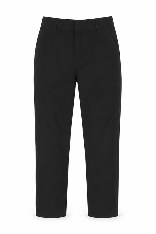Front view of F&F boys’ black dress pants trousers, size 9, years