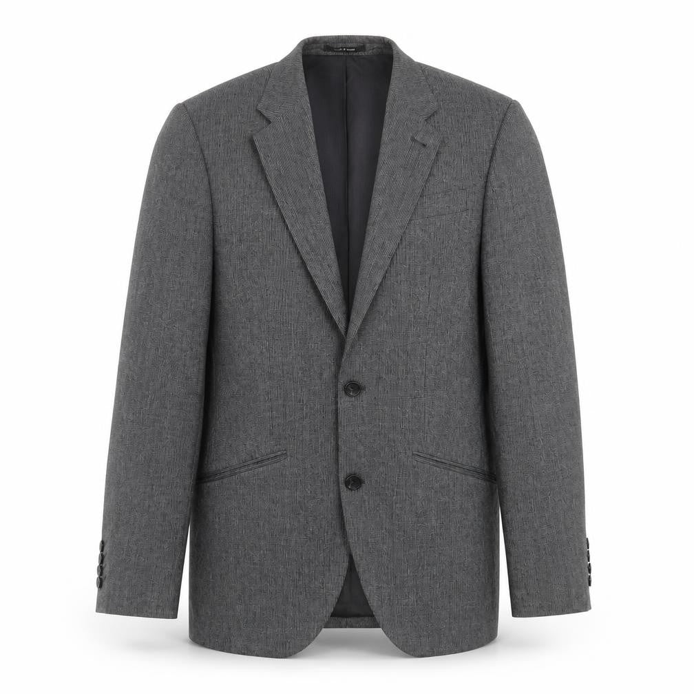 Front view of Cedarwood State men’s grey jacket suit jacket, size 34