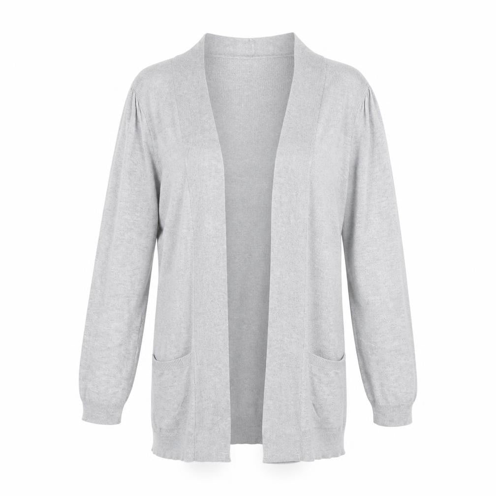 Front view of Wallis women’s grey cardigan jumper, size S