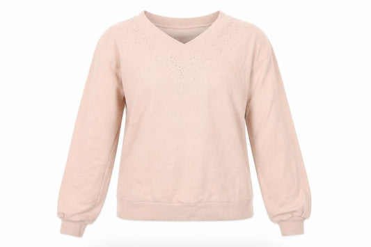 Front view of Next women’s beige jumper, size UK 12