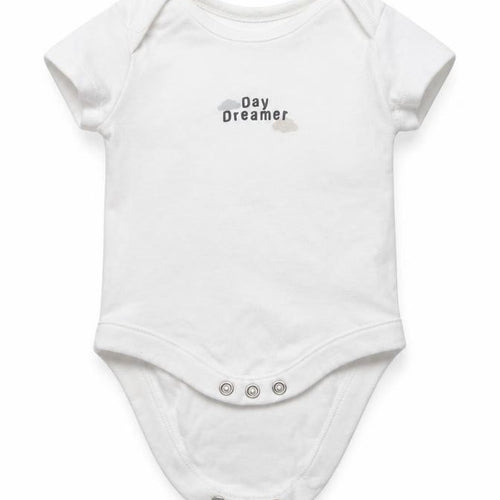 F&F Baby White   Babygrow One-Piece Size 0-3 Months  - Day dreamer