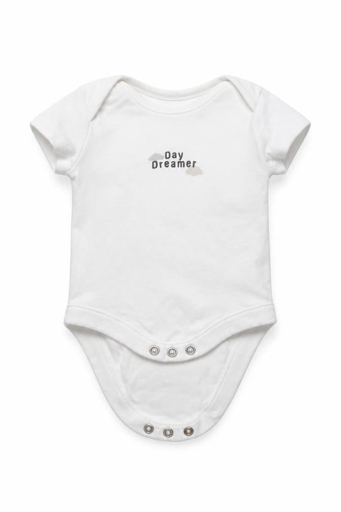 F&F Baby White   Babygrow One-Piece Size 0-3 Months  - Day dreamer