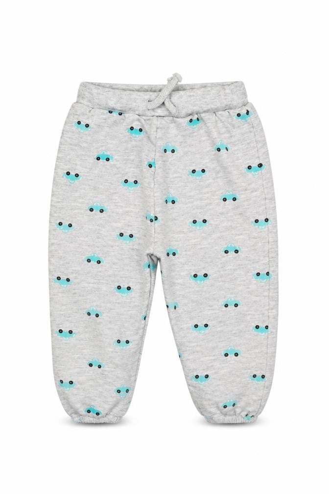 Front view of Very Baby Grey Geometric sweatpants, size 9-12, Months