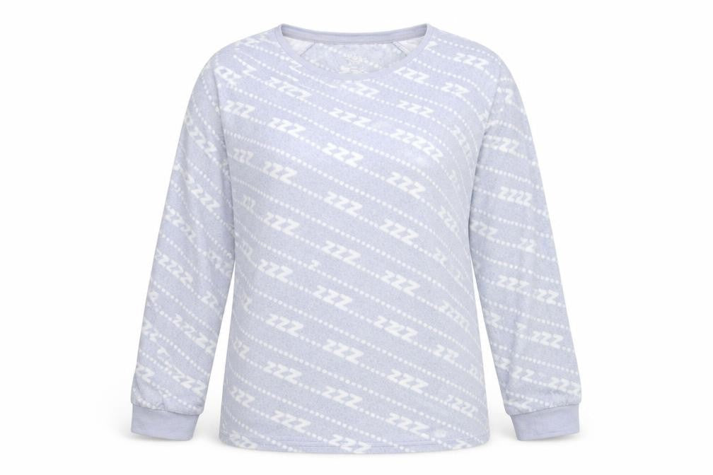 Front view of Love To Lounge women’s grey solid kimono pyjama top, size XS