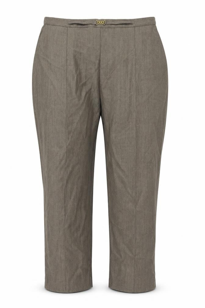 Front view of Classics women’s brown trousers, size UK 20, 27-inch leg