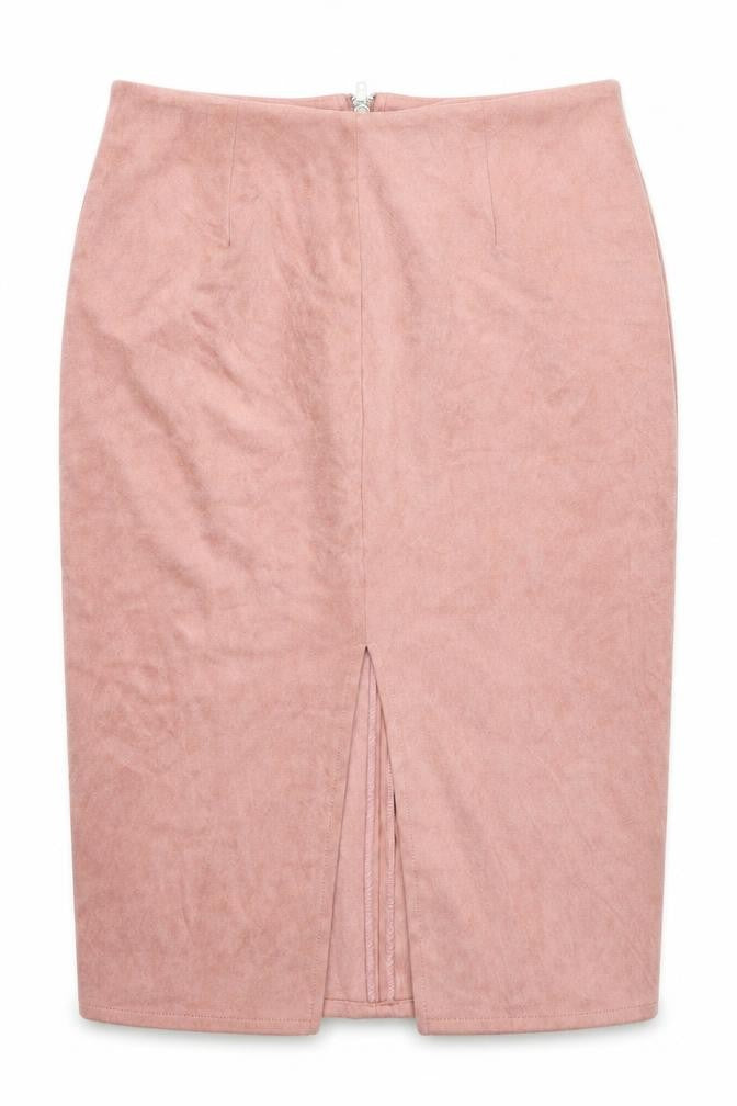 Glamorous Womens Pink Houndstooth  Straight & Pencil Skirt Size M