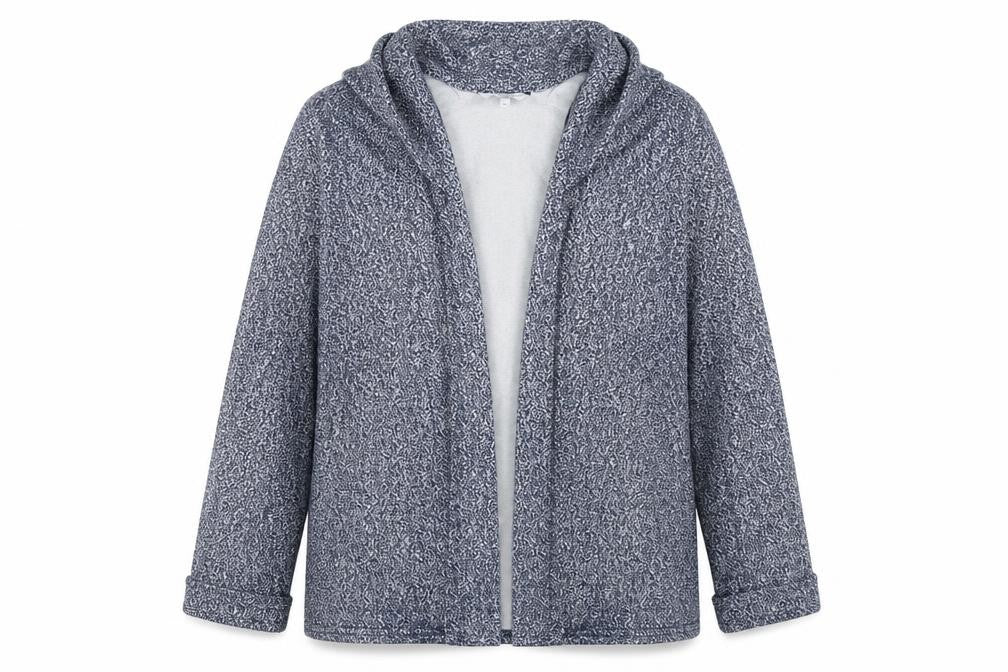Front view of New Look women’s blue jacket blazer, size UK 12