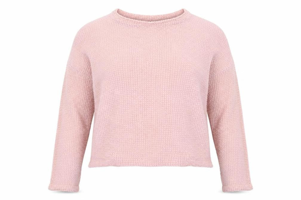 Front view of SHEIN women’s pink jumper, size XL