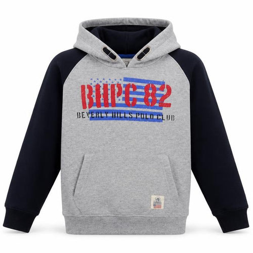 Beverly Hills Polo Club Boys Grey   Pullover Hoodie Size 7-8 Years
