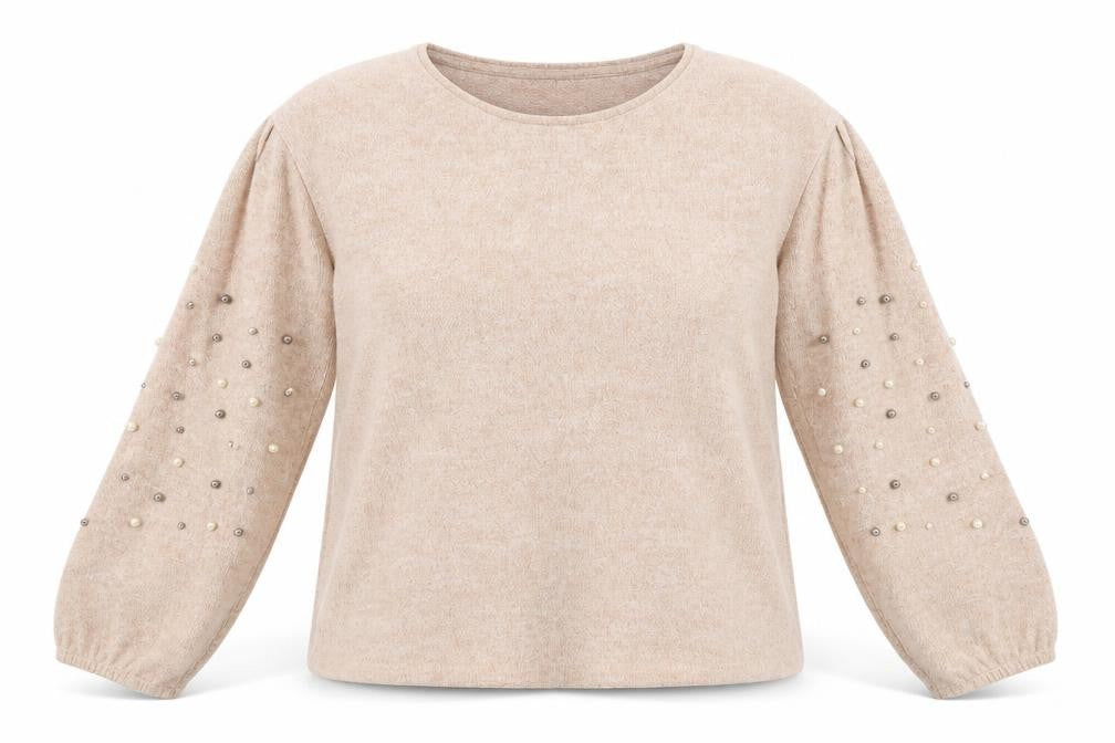 Front view of Papaya women’s pink jumper, size UK 12