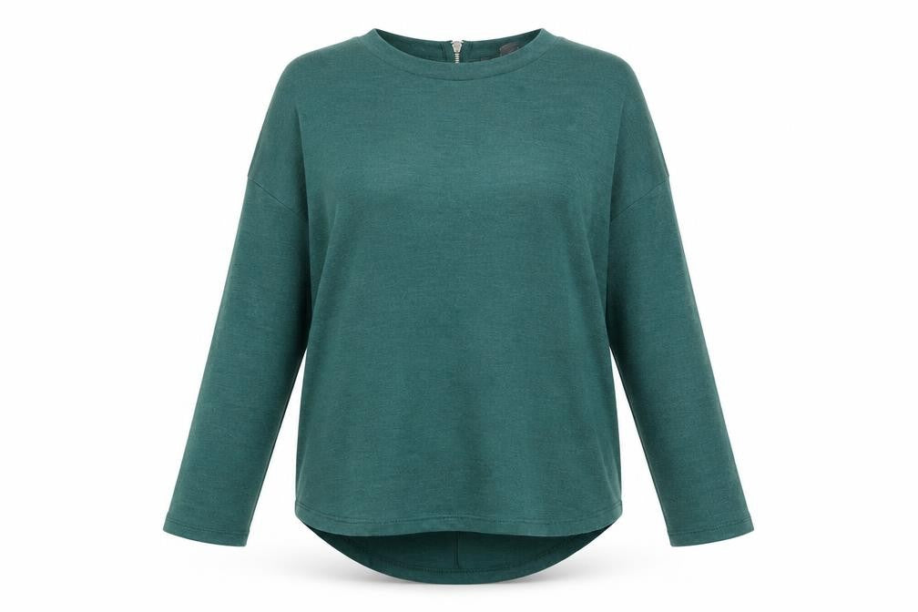 Front view of Primark women’s green jumper size 2xs