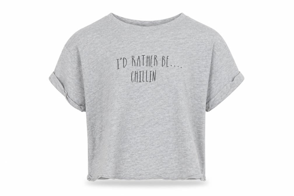 Front view of New Look girls’ green basic t-shirt, size 10-11, years