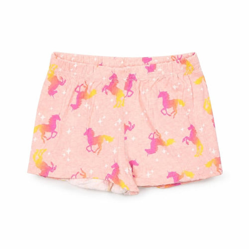 Pink Angel Girls Pink    Sleep Shorts Size 7-8 Years  - unicorn