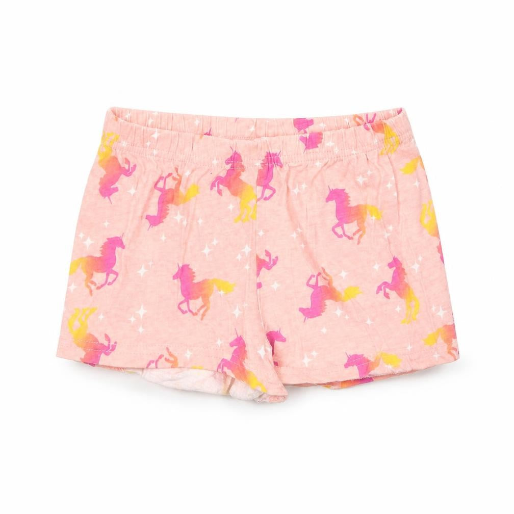 Pink Angel Girls Pink    Sleep Shorts Size 7-8 Years  - unicorn