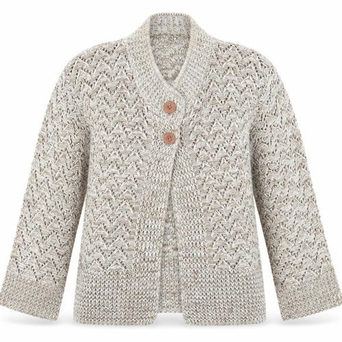 Preworn Womens Brown   Cardigan Jumper Size S  - open knit