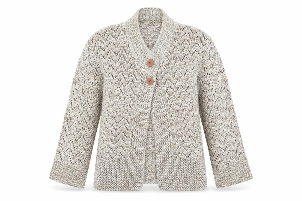 Preworn Womens Brown   Cardigan Jumper Size S  - open knit