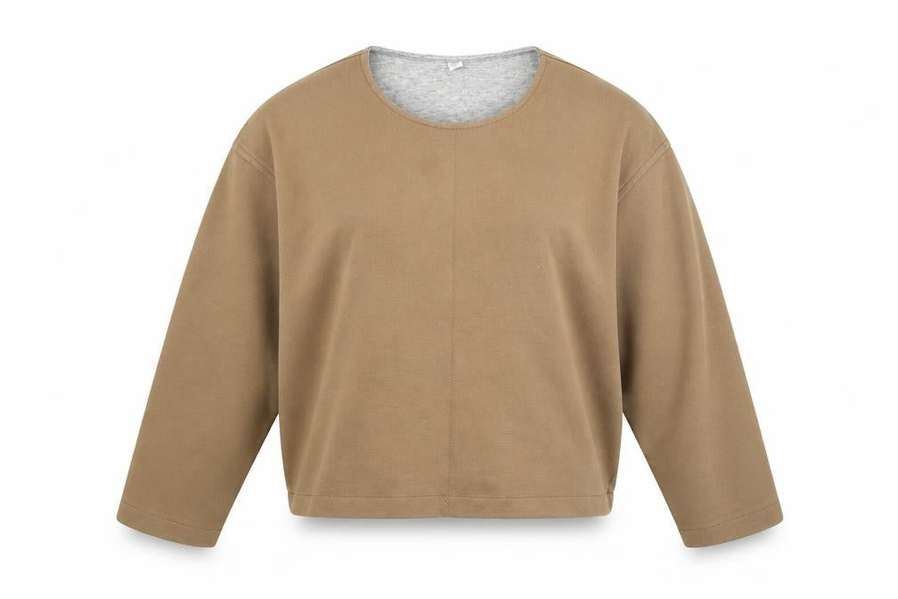 Front view of Preworn women’s brown jumper, size M