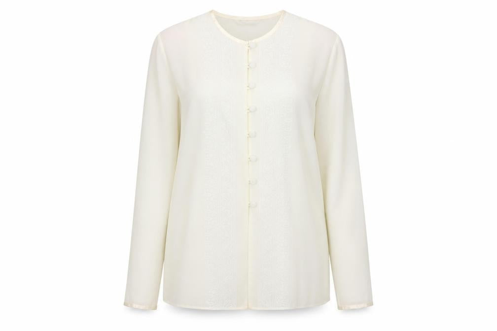 Front view of design essentials women’s cardigan jumper, size UK 16