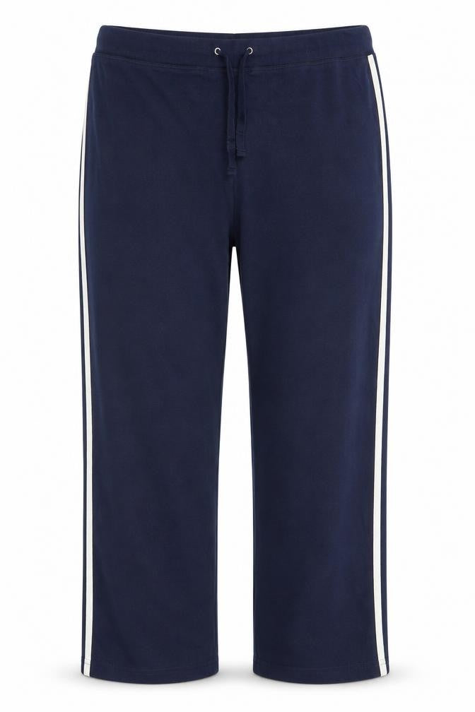 Front view of Resume women’s blue striped trousers, size UK 28, 29-inch leg