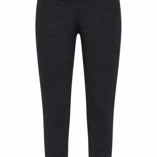 boux sport Womens Black Geometric  Jegging Leggings Size 6 L27 in - Stretch waistband/legging