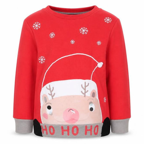 Asda George Girls Red   Pullover Jumper Size 2-3 Years  - christmas