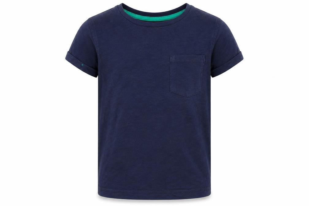 Front view of George boys’ blue basic t-shirt, size 5-6, years