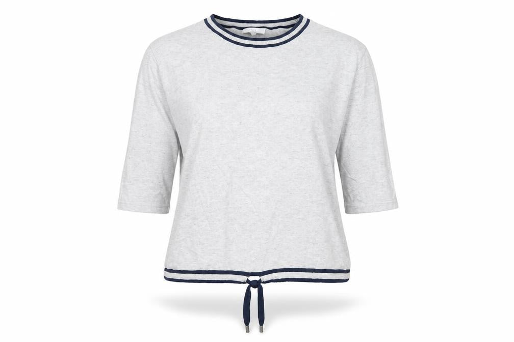 Front view of Next women’s grey knit jumper, size UK 10