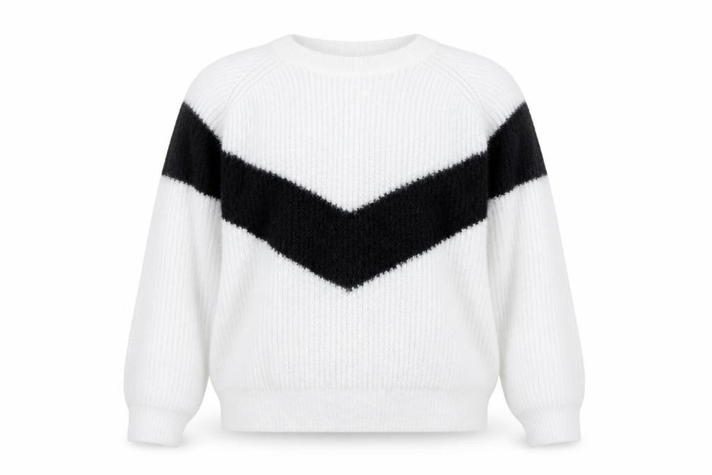 Front view of Primark women’s grey knit jumper, size UK 14
