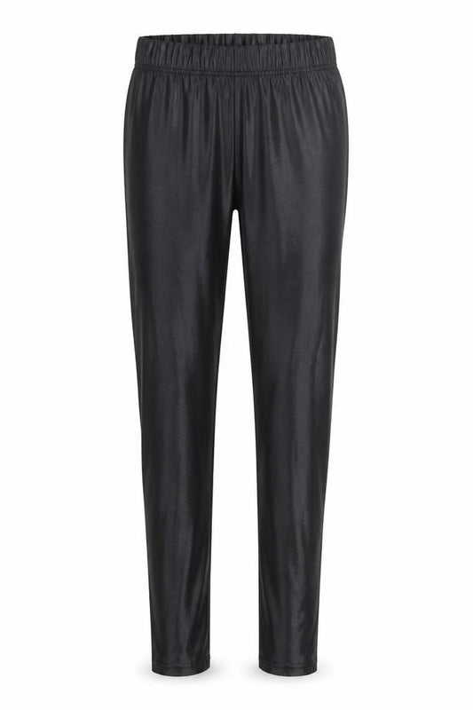 Front view of Crash One girls’ black jegging trousers, size 11-12, years