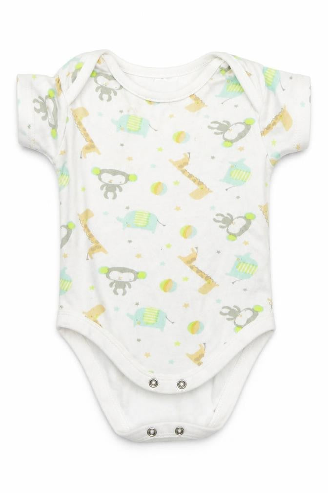 B&M Baby White Geometric  Babygrow One-Piece Size 6-9 Months