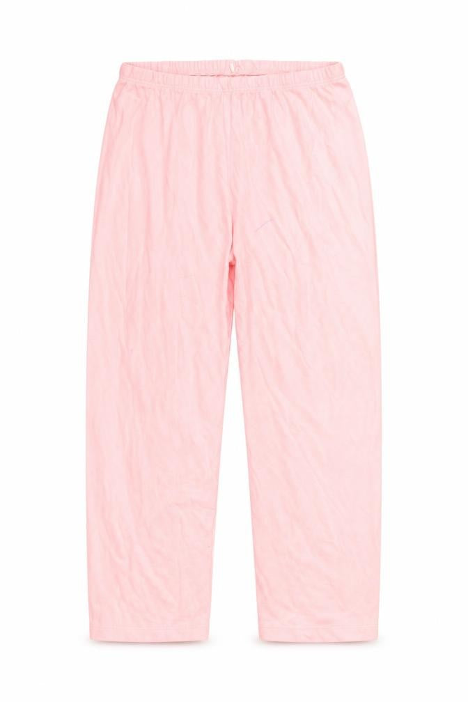 Front view of Primark girls’ pink solid top lounge pants, size 7-8, years