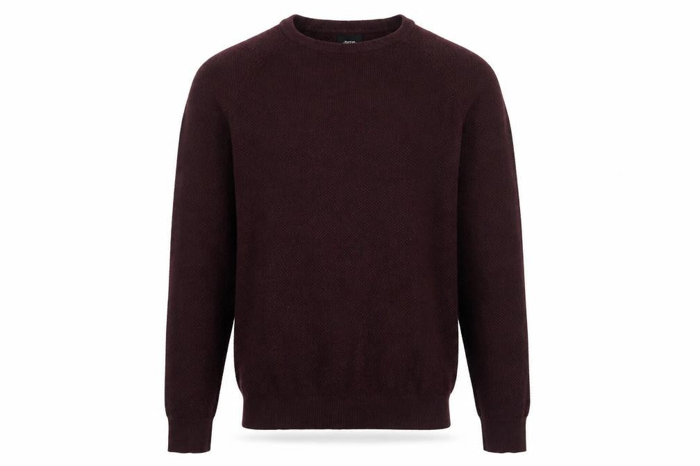 Front view of Burton men’s purple jumper, size S