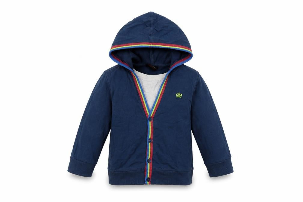 Front view of Next girls’ blue pullover sweatshirt, size 2, years