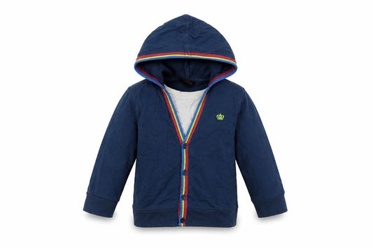 Front view of Next girls’ blue pullover sweatshirt, size 2, years