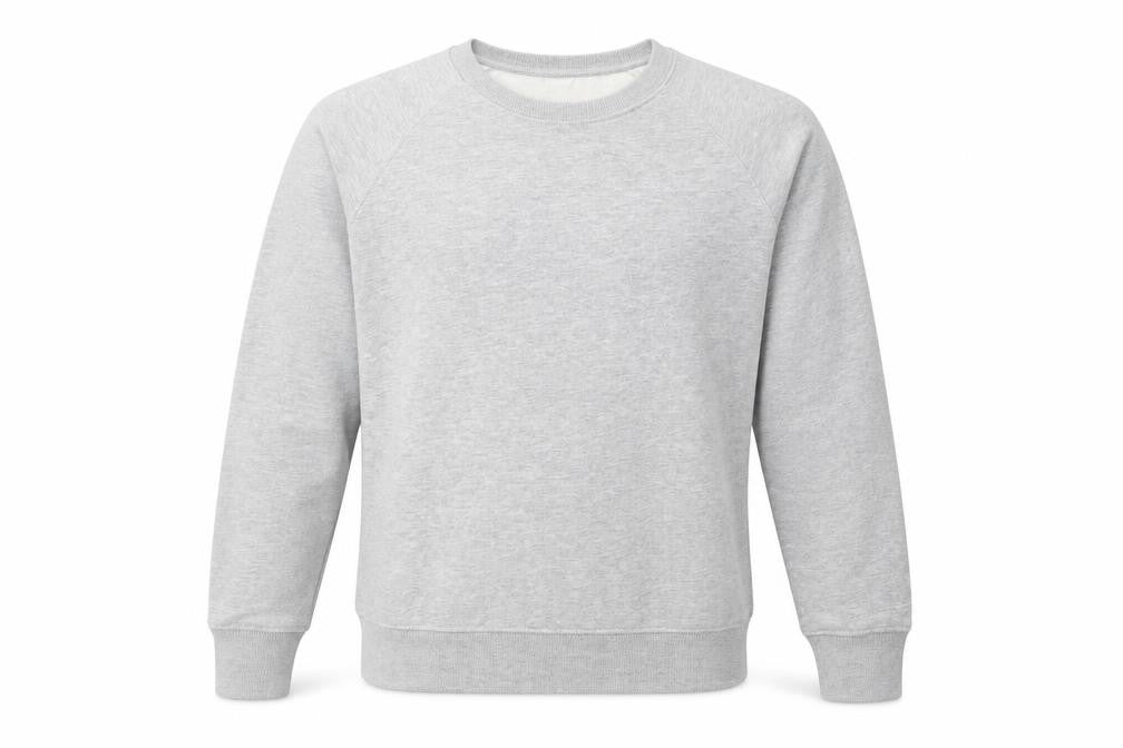 Front view of H&M men’s grey jumper, size S