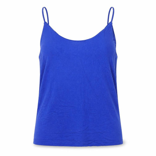 Front view of H&M women’s blue camisole blouse, size XS