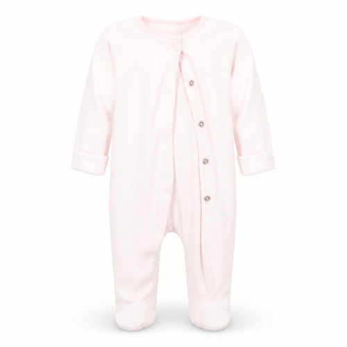 Florence and Fred Girls Pink Striped  Babygrow One-Piece Size 3-6 Months