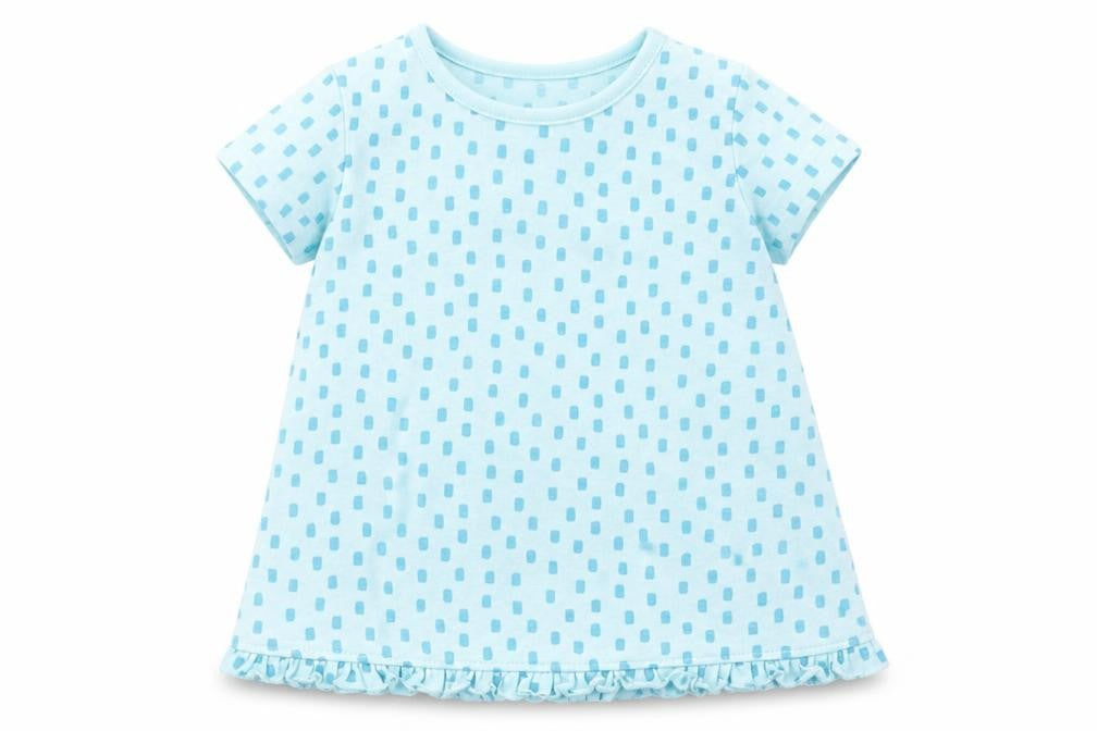 George Girls Blue Geometric  A-Line  Size 9-12 Months