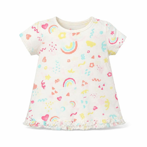 George Girls Ivory Geometric  A-Line  Size 9-12 Months