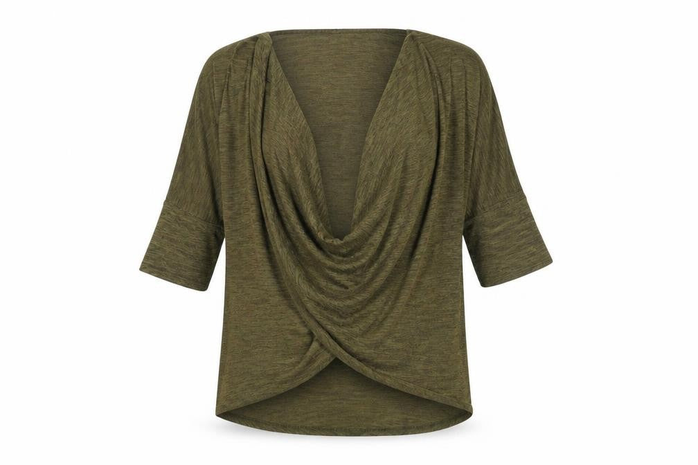 Front view of New Look women’s green jumper, size M