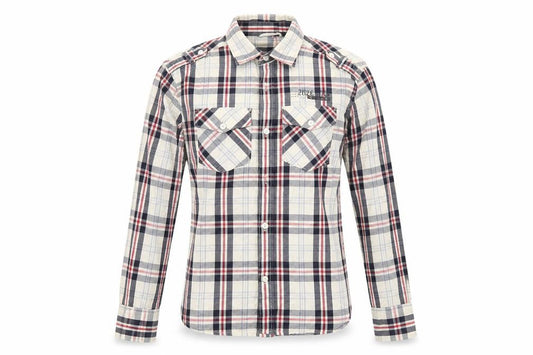 Front view of Next men’s beige dress shirt, size S