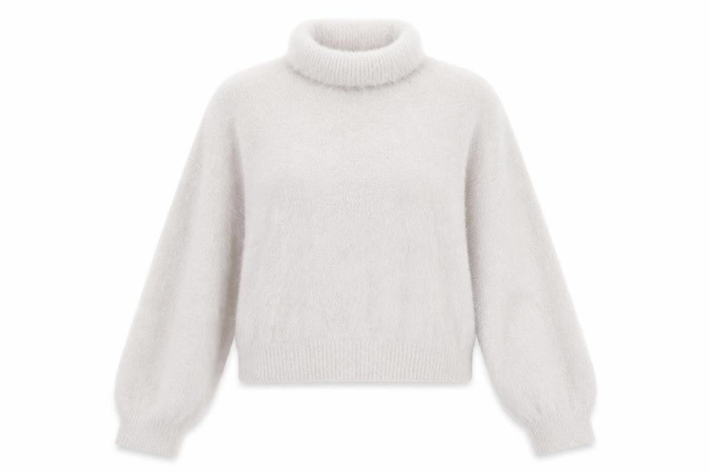 Front view of PRETTYLITTLETHING women’s grey jumper, size M
