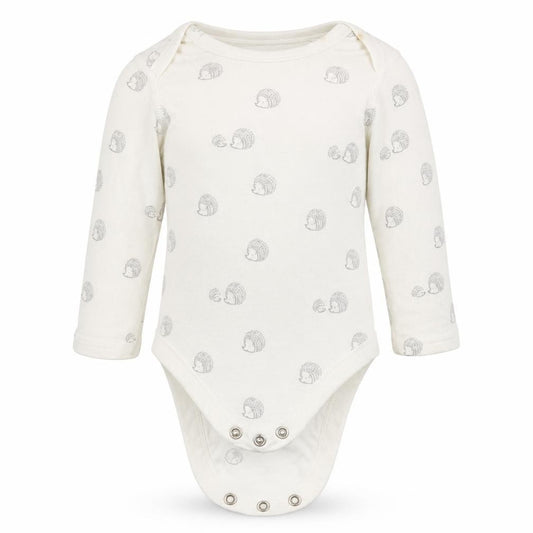 Front view of Marks & Spencer Baby White Animal Print Babygrow One-Piece, size 0-3, Months