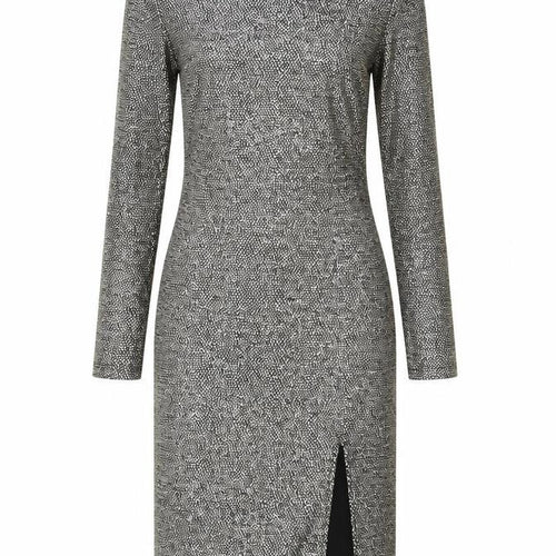 Topshop Womens Gold Polka Dot  Pencil Dress  Size 8
