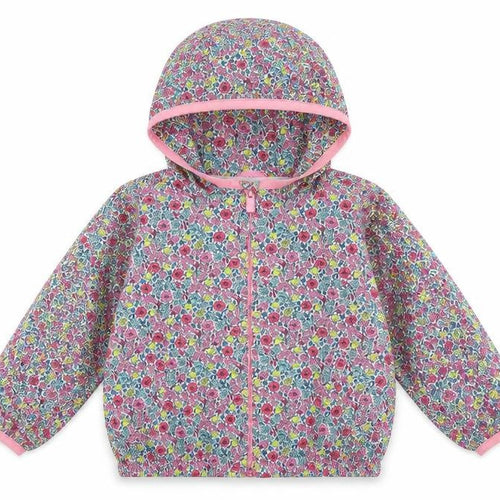 Gap Girls Multicoloured Floral  Rain Coat Coat Size 2 Years