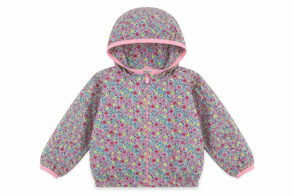 Gap Girls Multicoloured Floral  Rain Coat Coat Size 2 Years