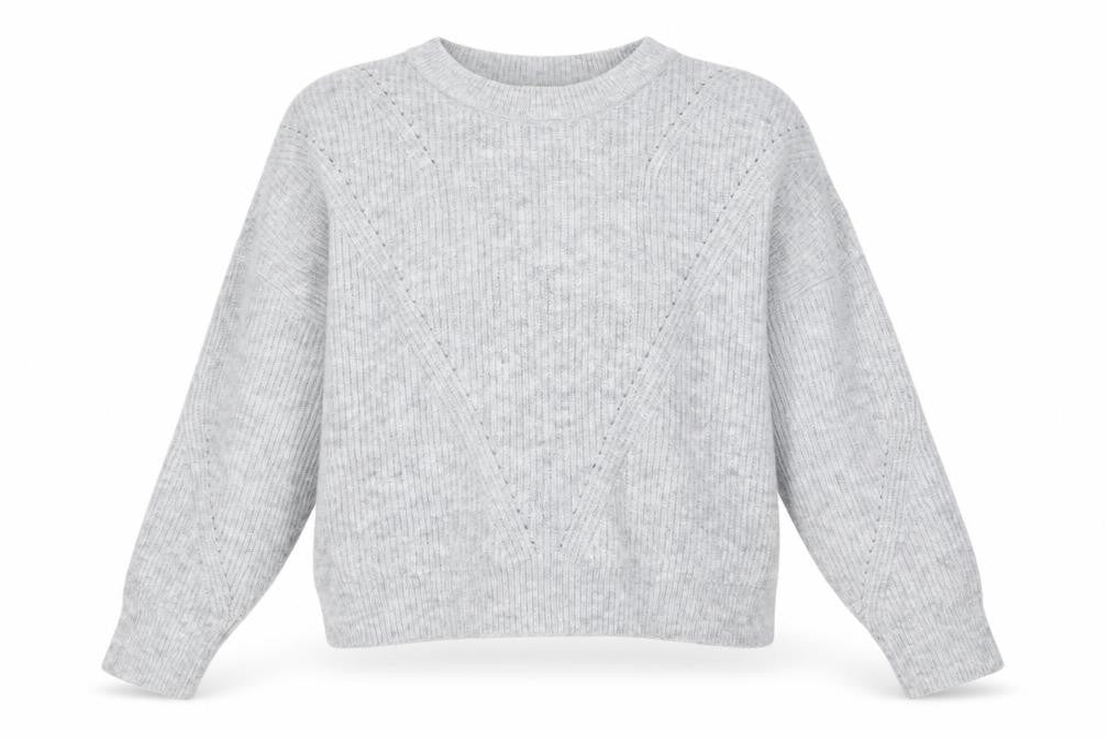 Front view of Topshop women’s grey jumper, size L