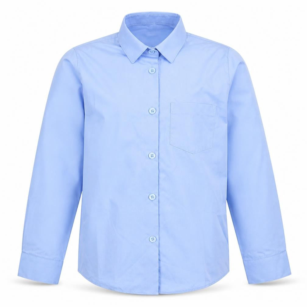 George Boys Blue   Basic Button-Up Size 7-8 Years