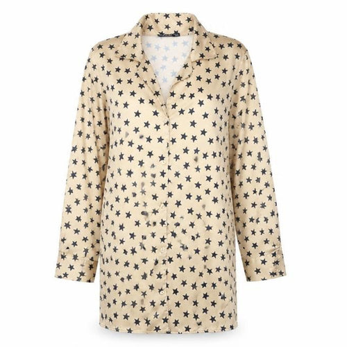 Nasty Gal Womens Gold Geometric  Babydoll Nightshirt Size 14